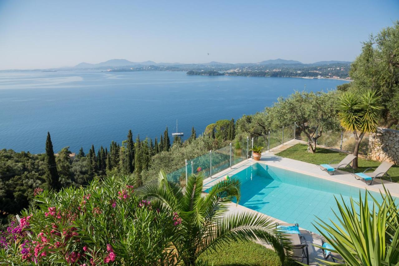 Adriana Sea View Villa Ipsos Exterior photo