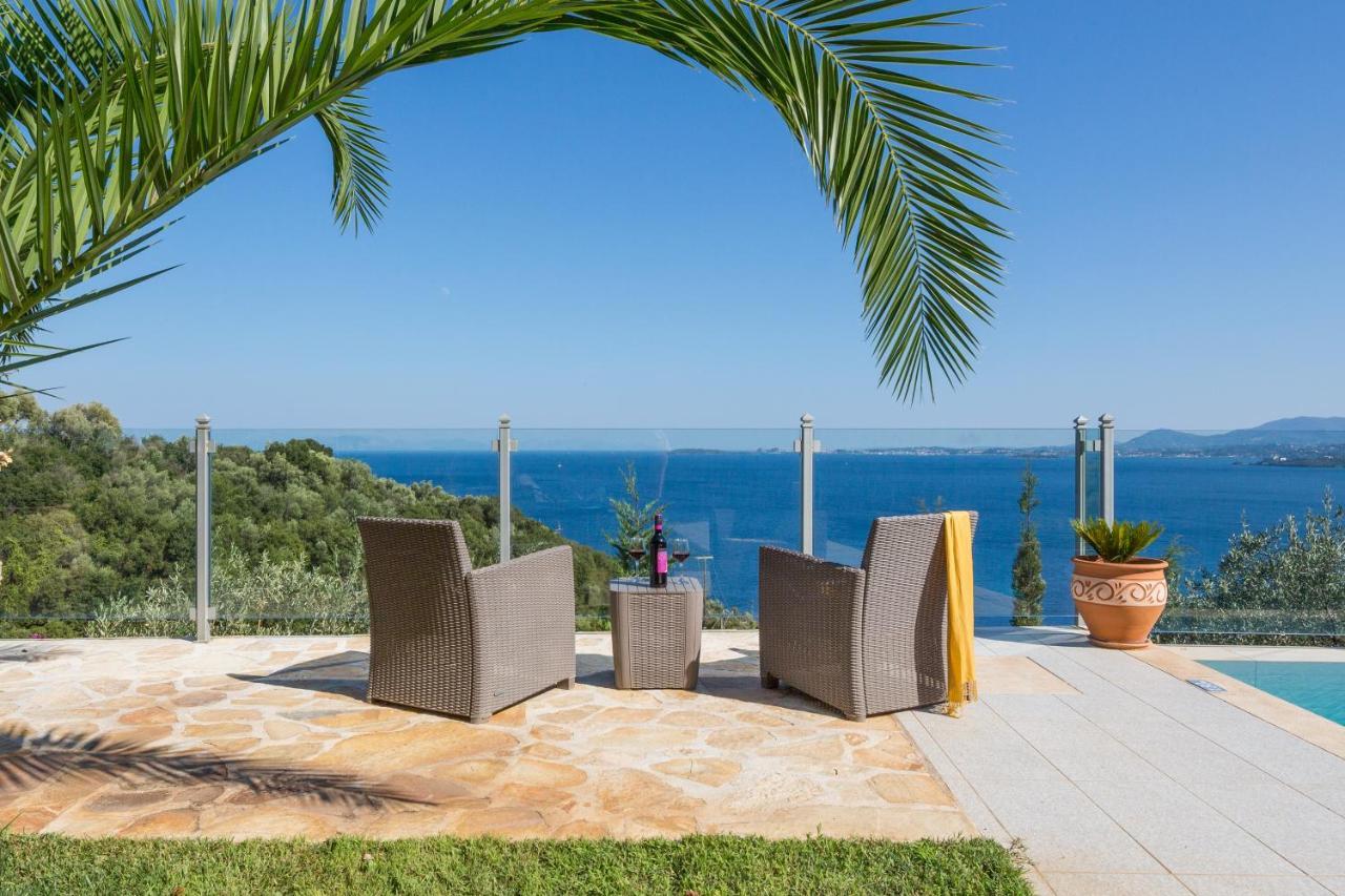 Adriana Sea View Villa Ipsos Exterior photo